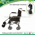 2014 hot cheap economical folding ultra light transit wheel chair with carry bag